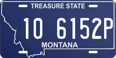 MT license plate 106152P