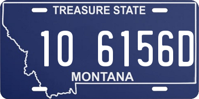 MT license plate 106156D