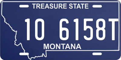 MT license plate 106158T