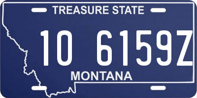 MT license plate 106159Z