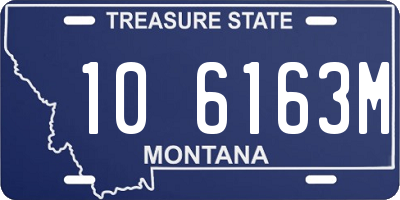 MT license plate 106163M