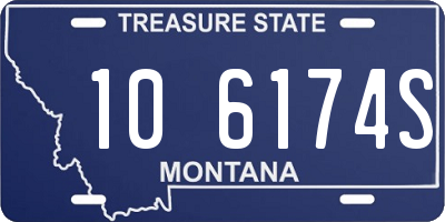 MT license plate 106174S