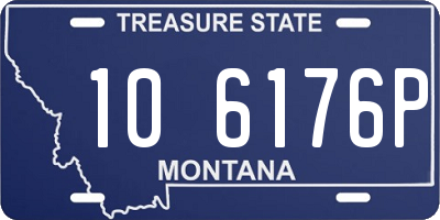 MT license plate 106176P