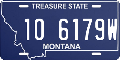 MT license plate 106179W