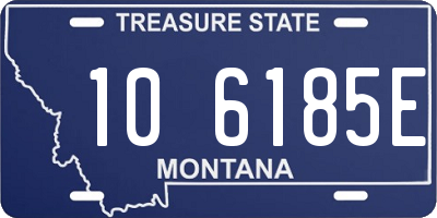 MT license plate 106185E