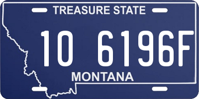 MT license plate 106196F