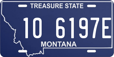 MT license plate 106197E