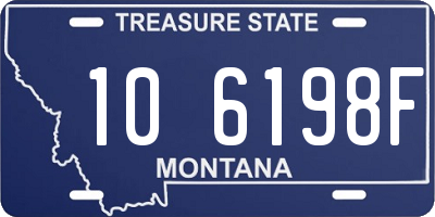 MT license plate 106198F