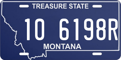 MT license plate 106198R