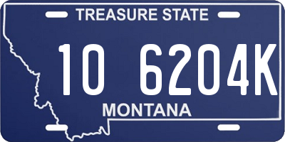 MT license plate 106204K