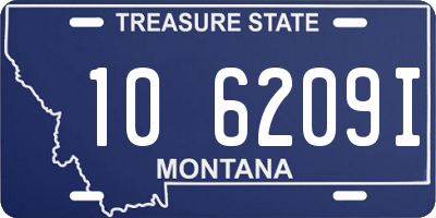 MT license plate 106209I