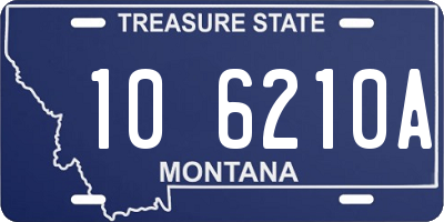 MT license plate 106210A