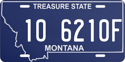 MT license plate 106210F