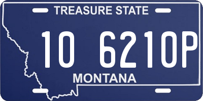 MT license plate 106210P