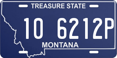 MT license plate 106212P