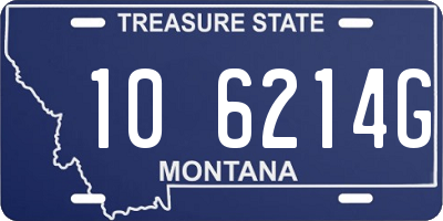 MT license plate 106214G