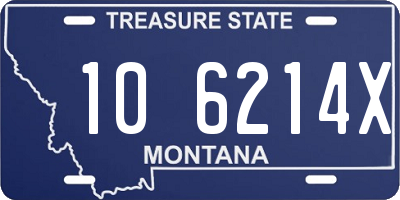 MT license plate 106214X