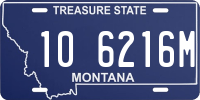 MT license plate 106216M