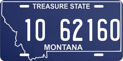 MT license plate 106216O