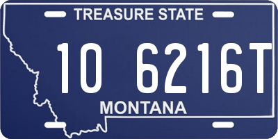 MT license plate 106216T