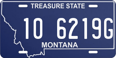 MT license plate 106219G