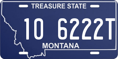 MT license plate 106222T