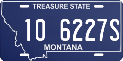 MT license plate 106227S