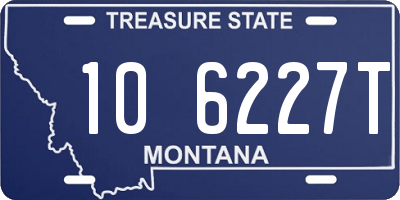 MT license plate 106227T