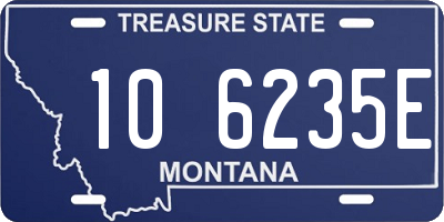 MT license plate 106235E