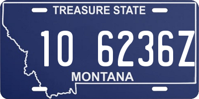 MT license plate 106236Z