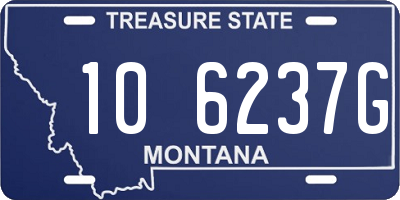 MT license plate 106237G