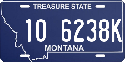 MT license plate 106238K