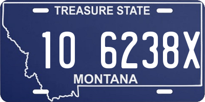 MT license plate 106238X