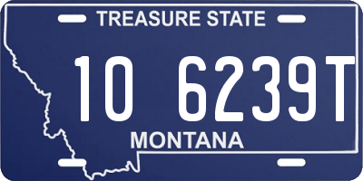 MT license plate 106239T