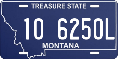 MT license plate 106250L