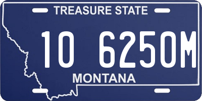 MT license plate 106250M