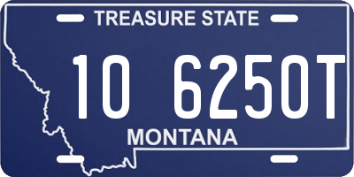 MT license plate 106250T