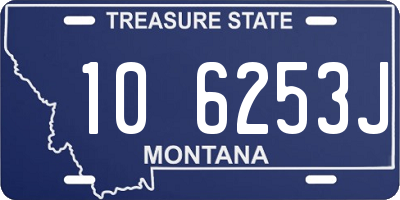 MT license plate 106253J