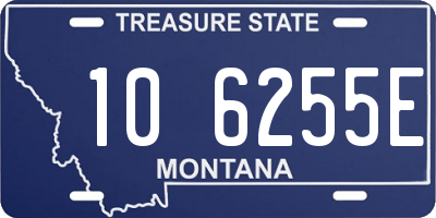 MT license plate 106255E