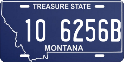 MT license plate 106256B