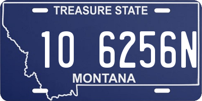 MT license plate 106256N