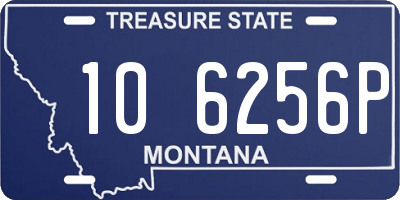 MT license plate 106256P