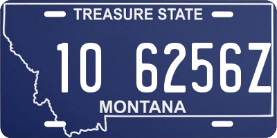 MT license plate 106256Z