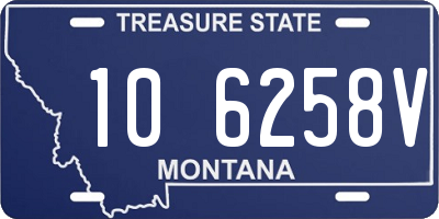 MT license plate 106258V