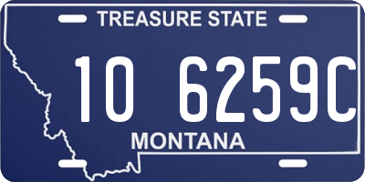 MT license plate 106259C