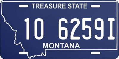 MT license plate 106259I