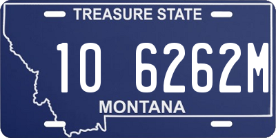 MT license plate 106262M