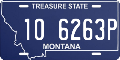 MT license plate 106263P