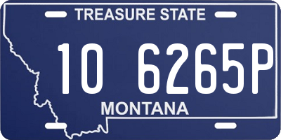 MT license plate 106265P