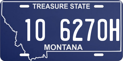 MT license plate 106270H